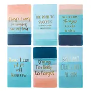 6pc LVD Sayings Notebooks Journal/Diary Office Writing Stationery 10.5x18cm