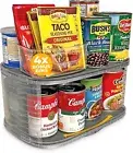 360° Rotating Turntable Pantry Organizer with Clear Design & Bonus Storage Bins