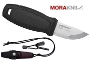 MORAKNIV SWEDEN ELDRIS BLACK MINI SMALL NECK KNIFE SURVIVAL FIRESTARTER SHEATH