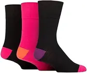 [SockShop] Gentle Grip | Non-Binding Cotton Socks | 3 Pairs | Men's Sizes | Colourburst |