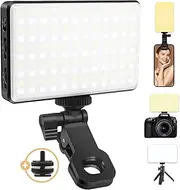 Selfie Light for Phone, 120Pcs LED Phone Light Clip, 5000mAh Rechargeable, 3 Modes Dimmable 2500K-9000K & CRI 95+, Video Fill Light for Camera, Phone, iPad, Laptop, for Makeup, TikTok, Vlog