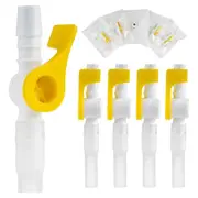 Comfort Flow Catheter Valves - Sterile,Easy to Use Lever Tap,Smooth Edges, and Tubing for Optimal U As Shown