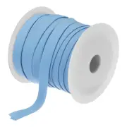 1/2 Inch Double Fold Bias Tape Continuous Bulk Bias Tape (Light Blue 25 Yards)