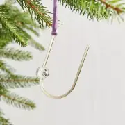 Letter U Bauble Monogram Holiday Ornament Initial Gold Metal Xmas Tree West Elm