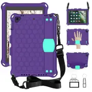 Hive iPad Case For iPad 5/6/Pro 9.7/iPad9.7 Durable Stand Cover With Shoulder Strap-PurpleAqua