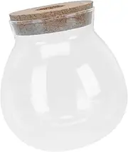 ibasenice Micro Landscape Glass Bottle Elegant Terrarium Jar for Home Decor DIY Empty Bottle for Plant Display with Stopper Unique Decorative Accent