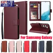 For Samsung S25 Edge S24 S23 S22 S21 S20 FE Ultra Flip Leather Case Wallet Cover