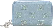 [Juicy Couture] Women's Multi-Compartment Wallet, Take The Lead Rhinestone Light Wash, One Size, Bifold Wallet