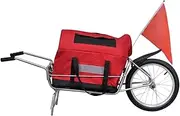 Kids Bike Trailer Bike Trailer, Storage Cart One-Wheel with Storage Bag, Bicycle Cargo Trailers, Outdoor Cycling Large Loading Tow Behind