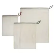 3pc Stephanie Alexander Small/Medium/Large Food Storage Cotton Produce Bags Asst