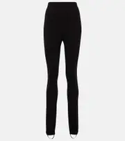 [Dolce & Gabbana] Dolce & Gabbana High-rise stirrup leggings AU 20 black