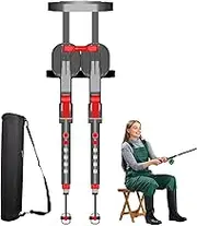 Wearable Seat - Travel Multi Function Seat Stool, Adjustable Leg Lightweight Seat | Nylon Portable Folding Invisible Seat, Fishing Take and Goo Stealth Chair with Carrying Bag for Concert Subway