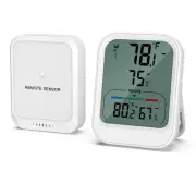 AMIR Newest Digital Hygrometer Indoor Outdoor Thermometer with LCD Backlight,...