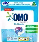 Sensitive, 3 in 1 Laundry Capsules, 28 Pack | OMO 3 in 1 Sensitive Laundry