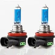 2Pcs 12V 60/55W Super Bright White Car Headlight Blue Auto Lights Halogen Bulb Driving Lamp UV Quartz Glass Bulb,H11