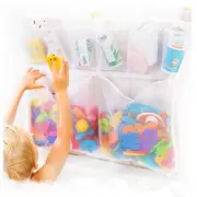 Original Bath Toy Storage - Hanging Bath Toy Holder, with Suction & Adhesive Hoo
