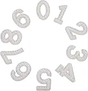 PHENOFICE 10 Pcs Rhinestone Appliques Faux Pearl Iron Patches for Clothing Hats and Backpacks DIY Fashion Embellishments for Jackets and Jeans Sparkling and Eye Catching Design