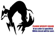 Fox Hound Funny Vinyl Decal Car Sticker Window bumper Laptop tablet netbook 9"