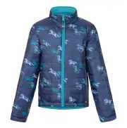Kerrits Kids Pony Tracks Reversible Quilted Jacket - Ink Run Free Multi/Peacock
