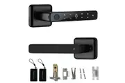Fingerprint Door Lock Set with Handle Keyless Entry Interior Security Kit for Bedroom Door