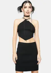 Dark Whatever You Say Skirt Set