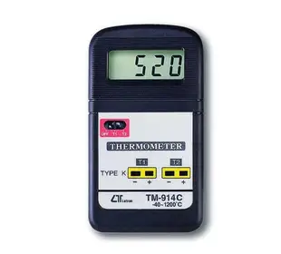 [捷克科技] Lutron 路昌 TM-914C 溫度計普及型 兩組溫度測量及顯示 THERMOMETER 高級電錶儀表