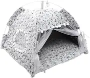 COMPUKAS Pet Cat Dog Sleeping Tent Bed Cozy Indoor Foldable Pet Nest for Cats Dogs Semi Closed Design for Comfortable Rest Play Durable for Long Term Use for Home