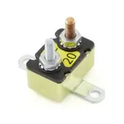 New 12V 20 Amp DC Auto Reset Circuit Breaker Type 1 for Wind, Solar, Automotive