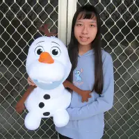 在飛比找Yahoo!奇摩拍賣優惠-雪寶娃娃 正版迪士尼~超大雪寶娃娃~16吋~冰雪奇緣~坐姿雪