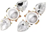 [ANDRESLAD] 1 pair Sparkling Rhinestone Shoe Clips Elegant Shoe Decorations for Heels for Weddings Engagements Birthdays and Parties Versatile and Easy to Use Accessories