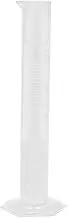 Baluue 100ml Plastic Graduated Cylinder Laboratory Measuring Tool Chemistry Lab Equipment Thickened Cylinder Graduations Hexagonal Base for Stability Easy to Handle Compact Design