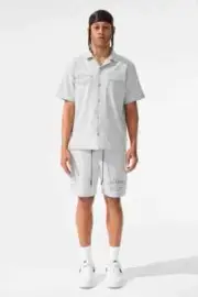 New Black White Jordan Craig (Cement) El Paso Summer Short Set Size Medium New!