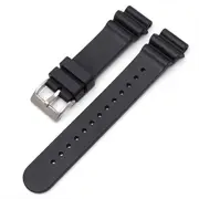 22MM Wristwatch Band For SEIKO Fluoroelastomer Watch Strap Convex Strap