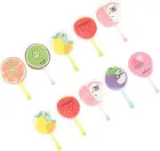 EXAOMBLE Summer Essential Pcs Cartoon Foldable Fans Handheld Fruit Pattern Fan Compact for Travel Decor Events