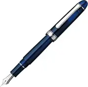 Platinum Fountain Pen, UEF Ultra Fine Point, 3776, Century Rhodium Finish, Chartres Blue PNB-18000CR 51-9, Dual Use, Genuine Imported Product