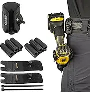 SPIDER Tool Holster Dual Tool Kit - 5 Piece Set for Carrying Tools and Organizing Drill Bits
