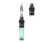Cordless Butane Gas Blow Torch Soldering Iron Welding Pen Tool Kit 1300℃ (Green)