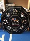 27'' black marble Dining Coffee center bird Table Top Inlay malachite wall panel