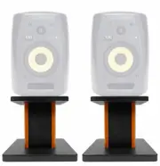 Rockville 8” Wood Studio Monitor Speaker Stands For KRK VXT-6 Monitors