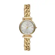 Fossil Carlie Three-Hand Gold-Tone Stainless Steel Watch ES5329