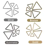 Metal Closed Triangle Slider Adjust Webbing Buckles bag Strap 2/5/10/20pcs