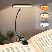 Gritin 19 LED Book Light, Reading Light Book Lamp for Reading at Night with Memory Function, 3 Eye-Protecting Modes& 5 Brightness Levels, Large Lamp Area, Long Battery Life, 360° Flexible for Reader