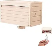 Car Garage Key Holder with Opening Door, Key Holder for Wall with Opening Door for Entryway, Easy Installation Key Rack for Entryway, Small Key Organizer for Entryway, Front Door, Hallway, Office(Whit
