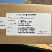 Fortinet FortiSwitch 124E - switch - 24 ports - managed - rack-mountable