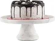 Radicaln Marble Cake Stand White 12"x6" Inch Handmade Cake Holder for Tea Party Decorations - Cake Stand & Donut Stand for Party Decor - Kitchen Décor & Party Supplies