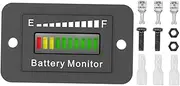 LABRIMP 1 Set Voltage Battery Gauge Tool for Golf Cart Electric Car Forklift Accurate Battery Displaying Device with Sleek Design and High Precision Measurement