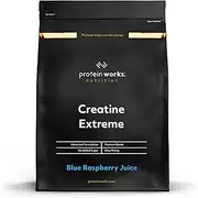 THE PROTEIN WORKS Creatine Extreme Powder | Creatine Formula | Premium Grade Supplement For Lean Muscle Growth | With Beta Analine | Blue Raspberry Juice | 750 g