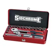 Sidchrome SCMT14208 - Socket Set - 1/2 Drive 20 Piece Metric