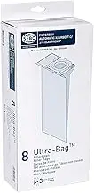 SEBO 5093ER Electrostatic Fleece Bags for Upright Vacuum Cleaner, Pack of 8, White