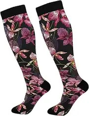 [GAIREG] Flames Pattern Compression Socks Compression Socks Nursing Compression Socks Mens